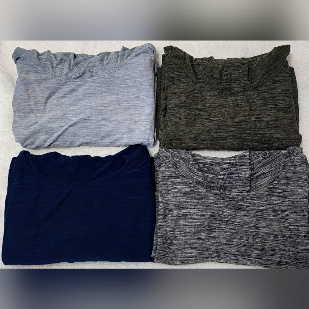 Lot Of 4 Amazon Essentials Men's Tech Stretch Sleeveless Pullover Hoodie Sz 5XL